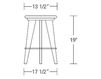 Bar stool Altura Furniture 2013 Top Stool без спинки / NATURAL Contemporary / Modern