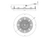 Ceiling mounted shower head Bossini Docce H37457 Contemporary / Modern
