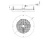 Ceiling mounted shower head Bossini Docce H38380 Contemporary / Modern