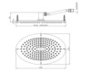 Ceiling mounted shower head Bossini Docce H38366 Contemporary / Modern
