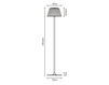 Floor lamp Flow D87 C02 00 Silver Floor lamp Flow Fabbian Catalogo Generale D87 C02 00 Contemporary / Modern