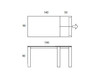 Dining table Bridge 388 + 191 + 133 Silver Dining table Bridge COM.P.AR Extensible Tables 388 + 191 + 133 Contemporary / Modern