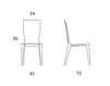 Chair Milly 640 Silver Chair Milly COM.P.AR Chairs 640 Contemporary / Modern