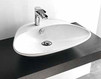 Countertop wash basin Art Ceram Naked System L2200 Contemporary / Modern