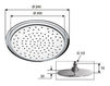 Ceiling mounted shower head Daniel Rubinetterie 2012 A588 Contemporary / Modern
