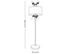 Floor lamp Sil.Lux s.r.l. Sil Lux PI 3/255 Contemporary / Modern