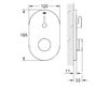 Built-in mixer Grohe 2012 36 321 000 Contemporary / Modern