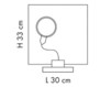 Table lamp Sil.Lux s.r.l. Sil Lux LT 1/280 Contemporary / Modern