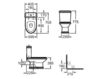 Floor mounted toilet ROCA 2013 341495000 Contemporary / Modern