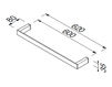 Towel holder Geesa Geesa Collections 3507-02-60 Contemporary / Modern
