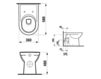 Floor mounted toilet Laufen Pro 8.2295.1.000.000.1 Contemporary / Modern
