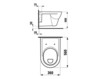 Wall mounted toilet Laufen Pro 8.2095.1.000.000.1 Contemporary / Modern