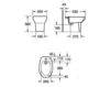 Floor mounted bidet ROCA Ceramic A355394000 Contemporary / Modern