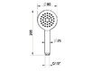Shower head TREMILLIMETRI Gessi Spa Bathroom Collection 2012 39856 Contemporary / Modern