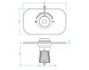 Thermostatic mixer THG Bathroom U3D.5100B Bagatelle cristal with lever Contemporary / Modern