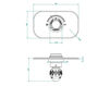 Thermostatic mixer THG Bathroom A2K.5100B Panthère black crystal Contemporary / Modern