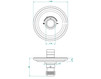Built-in mixer THG Bathroom U4B.5100BR Diplomate grooved rings Contemporary / Modern