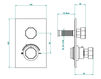 Thermostatic mixer THG Bathroom J06.5300B Pullman Contemporary / Modern