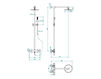 Shower fittings THG Bathroom U2B.6529CD Alberto Pinto with lever Contemporary / Modern