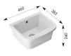 Countertop wash basin Olympia Ceramica Complementary 41.00 Contemporary / Modern