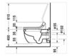 Wall mounted toilet Duravit Starck 3 222659 00 00 Contemporary / Modern
