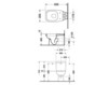 Floor mounted toilet Duravit D-code 211109 00 002 Contemporary / Modern