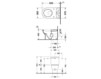 Floor mounted toilet Duravit Darling New 213809 00 00 Contemporary / Modern