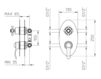 Built-in mixer Palazzani Palace 262067 Contemporary / Modern