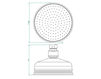 Ceiling mounted shower head THG Bathroom G24.688 Amour de Trianon Contemporary / Modern