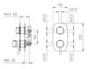 Built-in mixer Palazzani Kubik 312073 Contemporary / Modern