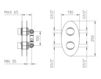 Built-in mixer Palazzani Oblique 292067 Contemporary / Modern