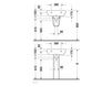 Wall mounted wash basin Duravit D-code 231055 00 002 Contemporary / Modern