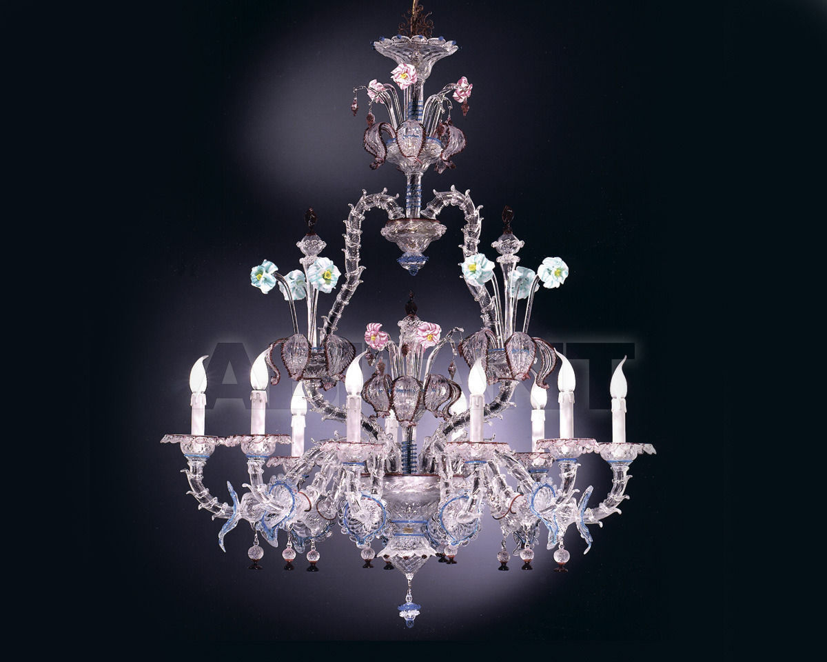 Сhandelier 204L10 Trasparente price on request Buy Сhandelier Cavalliluce di Mirco Cavallin Venice 204L10 Trasparente