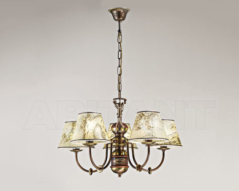 Buy Сhandelier Cremasco Illuminazione snc Laguna Veneta 628/5S-BRSF