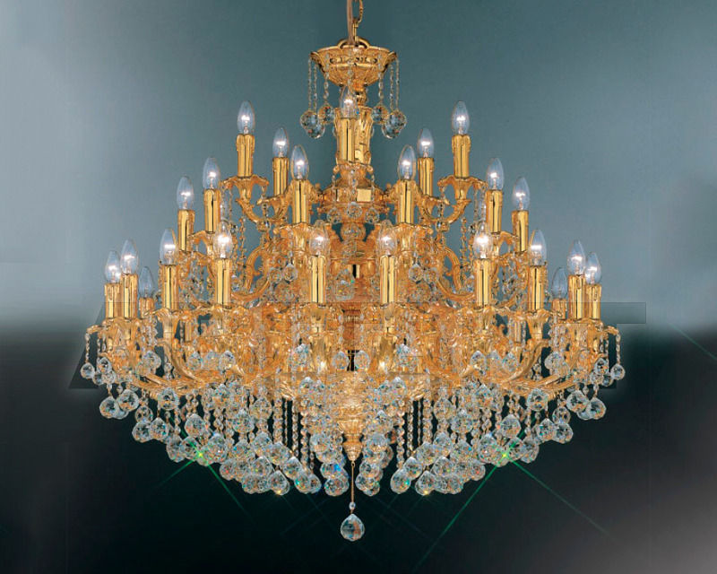 Buy Сhandelier Asfour Crystal Crystal 2013 CH 35/35/80 Gold Ball