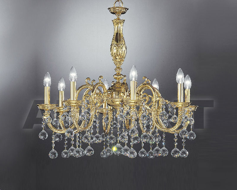 Buy Сhandelier Asfour Crystal Crystal 2013 CH 351/8 GOLD BALL