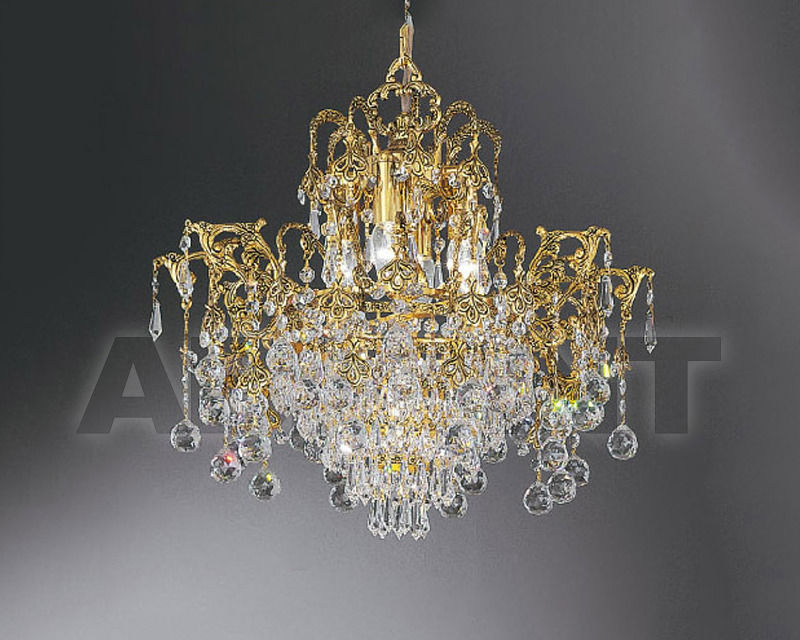 Buy Сhandelier Asfour Crystal Crystal 2013 CH 747/39/4 Chrome Satin