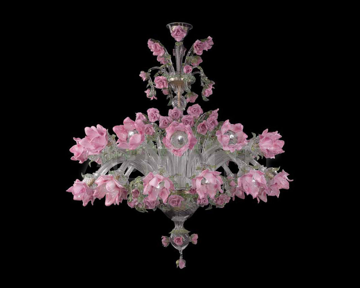 Buy Сhandelier Vetreria Aristica ROSA Floreali ROSER C12 PInk