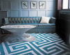 Modern carpet The Rug Company Suzanne Sharp Key Turquoise Contemporary / Modern
