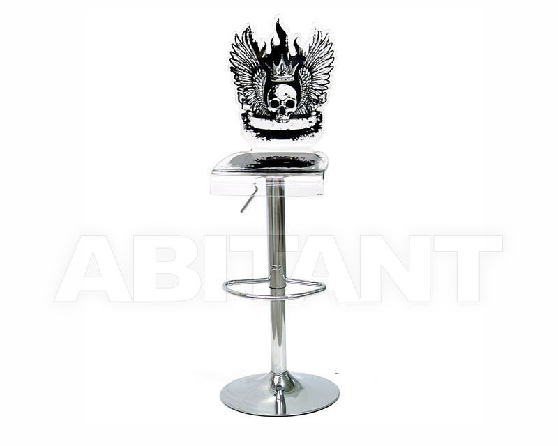Buy Bar stool Acrila Grand Soir Let’s Rock bar stool pedestal leg Skull