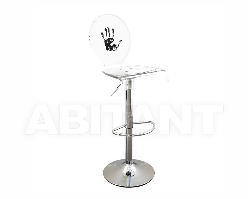 Buy Bar stool Acrila Grand Soir Let’s Rock bar stool pedestal leg Handprint
