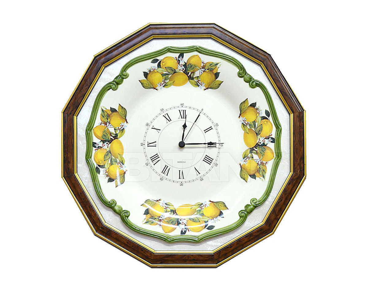 Buy Wall clock Italia Cornici di Caccaviello Antonino Artistic Plates ORO LIM