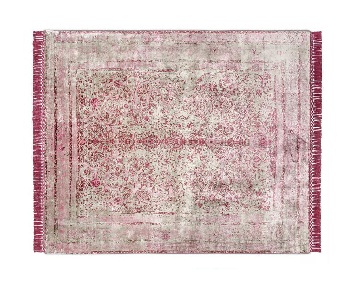 Buy Modern carpet Rug Star Persia/rajasthan Rajasthan Supreme No. 09 | Aubergine on GreyGreen 