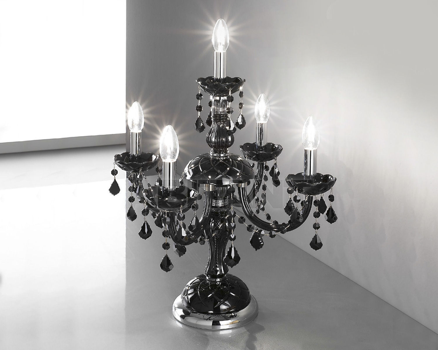 Table lamp 454/FL4+1 TC CR NERO price on request Buy Table lamp OR Illuminazione s.r.l. 2013 454/FL4+1 TC CR NERO