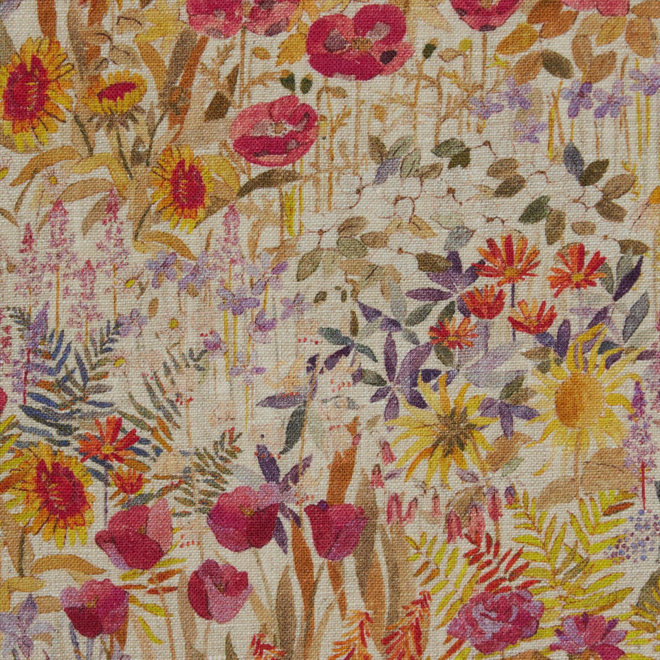 Buy Portiere fabric Floral Clay Sunrice Liberty Art Fabrics THE SECRET GARDEN 06705101A