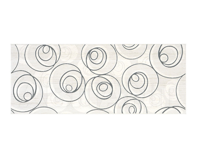 Buy Wall tile Curl White Iron Ceramiche Brennero Splendida Shiny CURWI