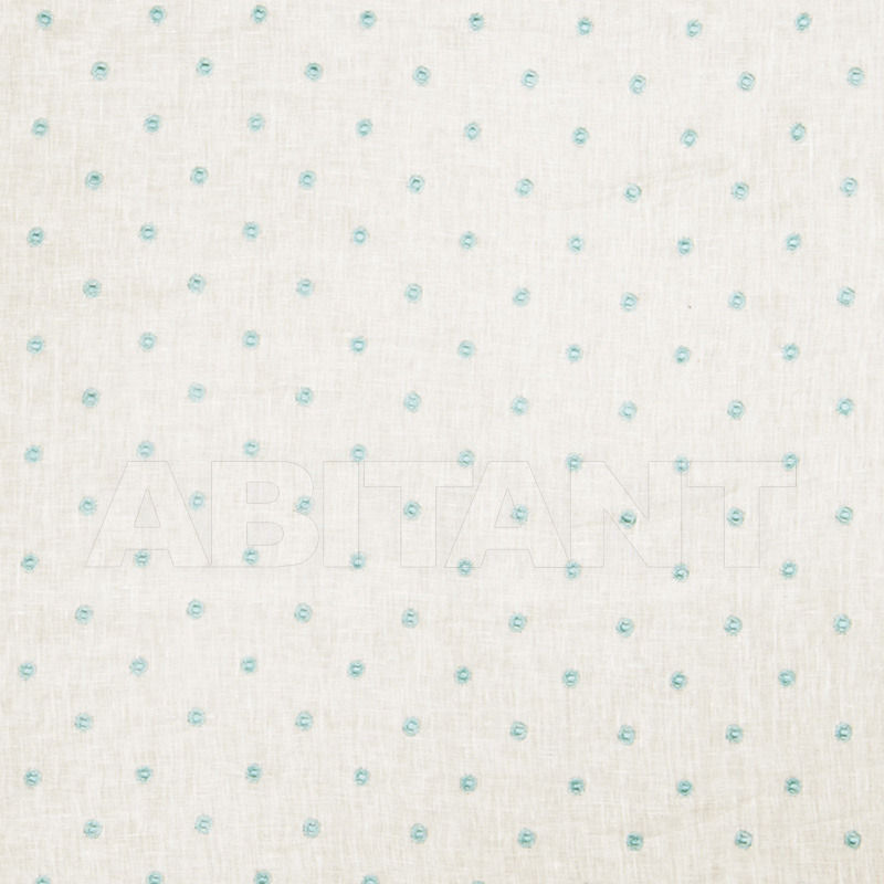 Portiere fabric Natkin Dot Turquoise 0218402 price on request Buy Portiere fabric Natkin Dot Turquoise Fabricut Linen Window 0218402