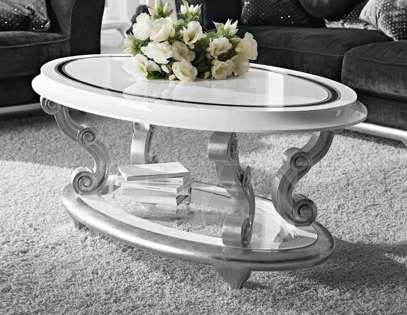 Coffee table HB 014 argento price on request Buy Coffee table Bacci Stile Home Boulevard HB 014 argento