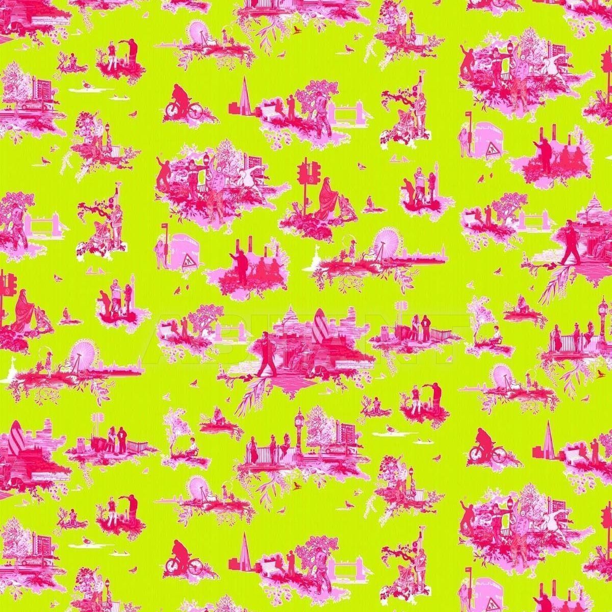 Buy Non-woven wallpaper LONDON TOILE BRIGHTS Timorous beasties Toile TB/LTB/MICA/01