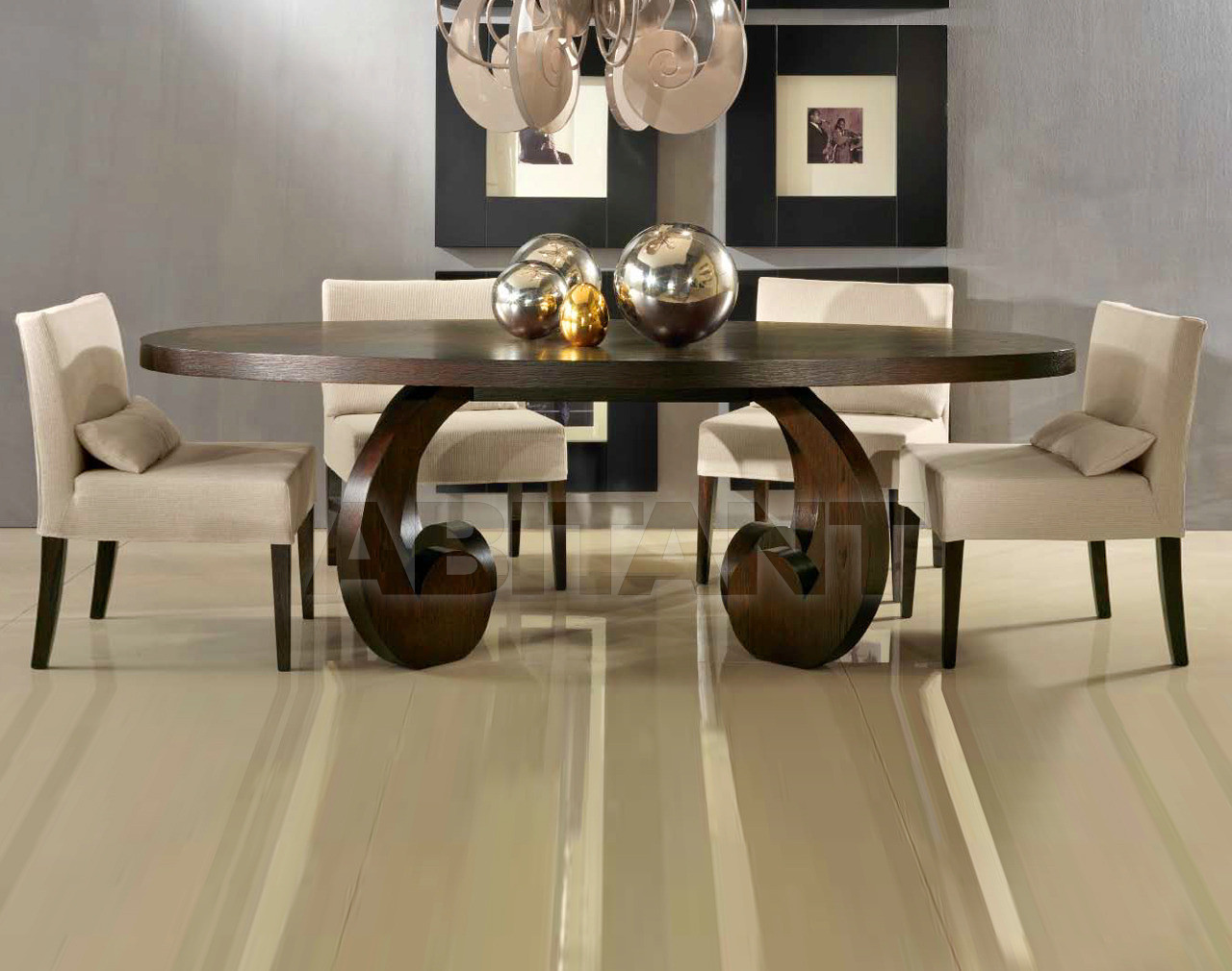 Buy Dining table GOD MOTHER ELLIPSE Ameli Home Classic HT 2181